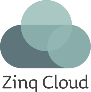 Zinq Cloud logo stacked